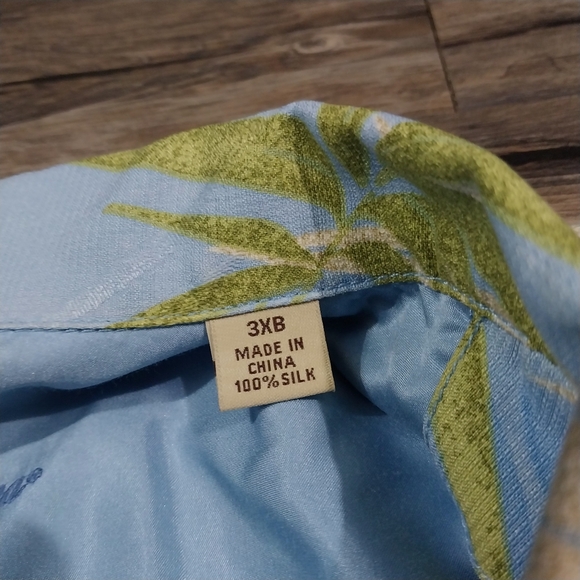 Tommy Bahama Mens Silk Shirt Short Sleeve Size 3XB Hawaiian Poker Shirt Bamboo - Picture 4 of 7